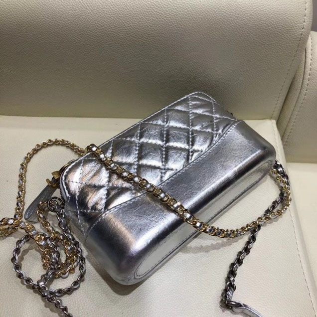 Chanel Gabrielle Clutch With Chain Bag A94505 Silver 2018