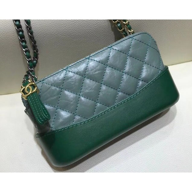 Chanel Gabrielle Clutch With Chain Bag A94505 Green 2018