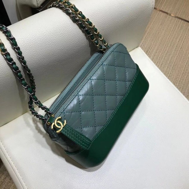 Chanel Gabrielle Clutch With Chain Bag A94505 Green 2018