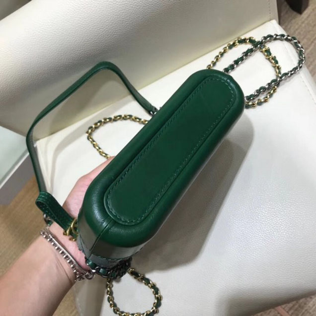 Chanel Gabrielle Clutch With Chain Bag A94505 Green 2018