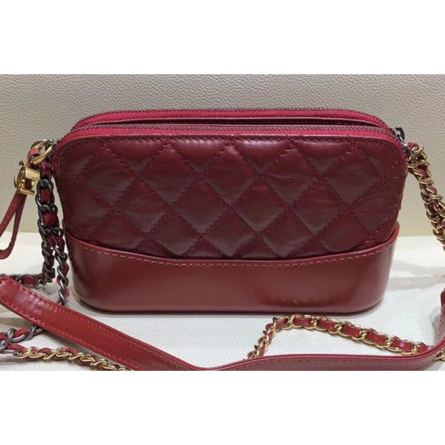 Chanel Gabrielle Clutch With Chain Bag A94505 Red 2018