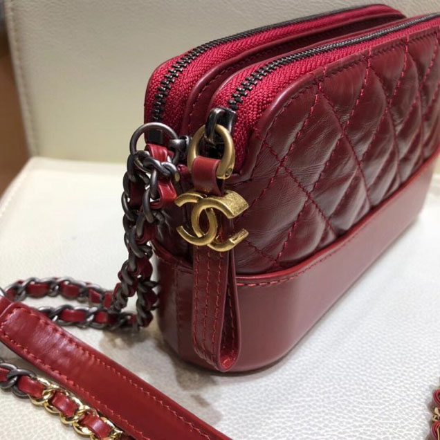 Chanel Gabrielle Clutch With Chain Bag A94505 Red 2018