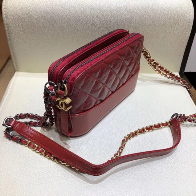 Chanel Gabrielle Clutch With Chain Bag A94505 Red 2018