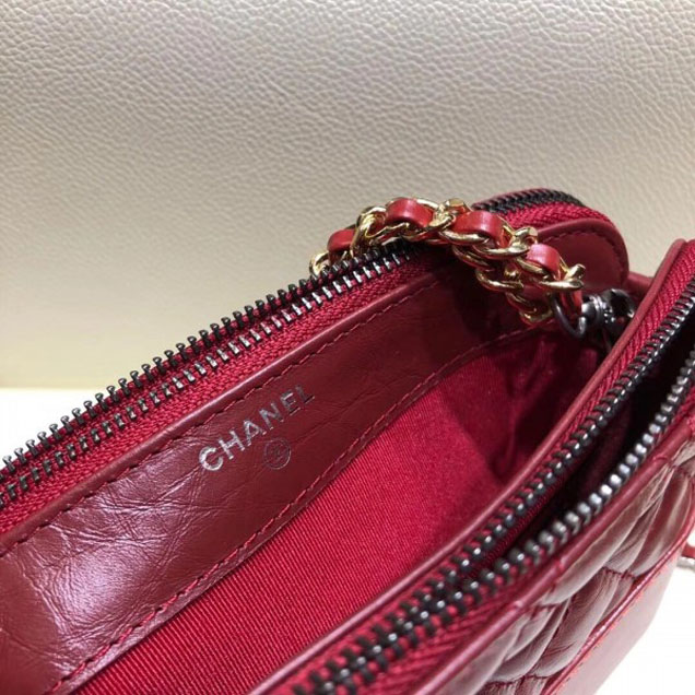 Chanel Gabrielle Clutch With Chain Bag A94505 Red 2018