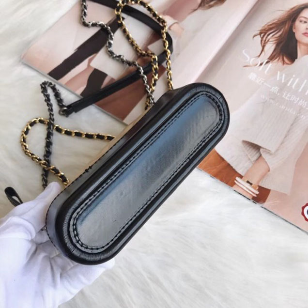 Chanel Gabrielle Clutch With Chain Bag A94505 Beige/Black 2018