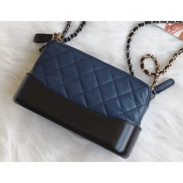 Chanel Gabrielle Clutch With Chain Bag A94505 Blue/Black 2018