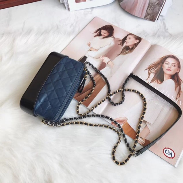 Chanel Gabrielle Clutch With Chain Bag A94505 Blue/Black 2018