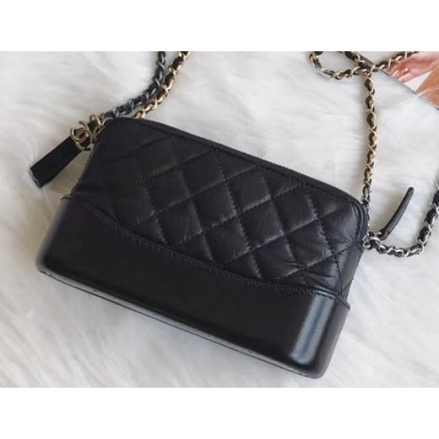 Chanel Gabrielle Clutch With Chain Bag A94505 Black 2018