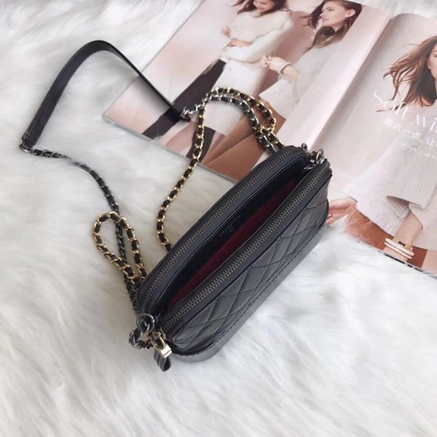 Chanel Gabrielle Clutch With Chain Bag A94505 Black 2018