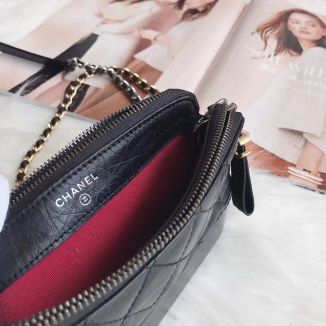 Chanel Gabrielle Clutch With Chain Bag A94505 Black 2018
