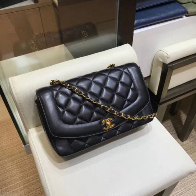 Chanel Lambskin Vintage Flap Bag A87062 Black 2018
