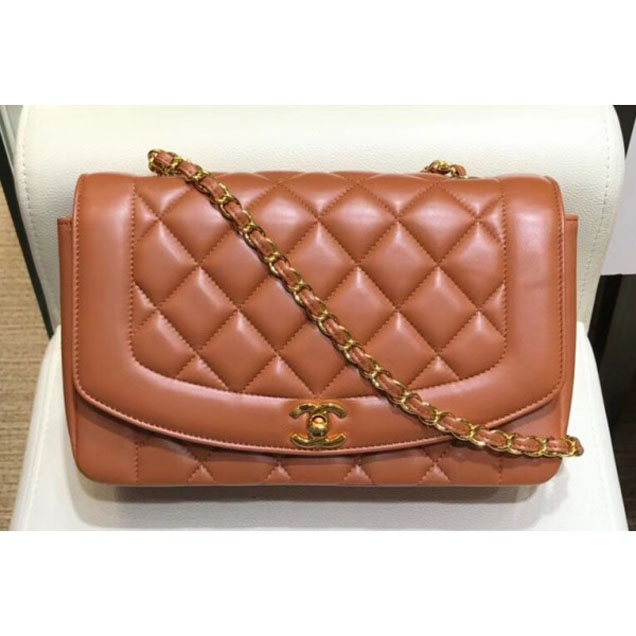 Chanel Lambskin Vintage Flap Bag A87062 Caramel 2018