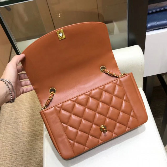 Chanel Lambskin Vintage Flap Bag A87062 Caramel 2018