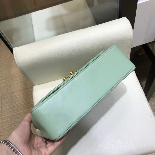 Chanel Lambskin Vintage Flap Bag A87062 Light Green 2018