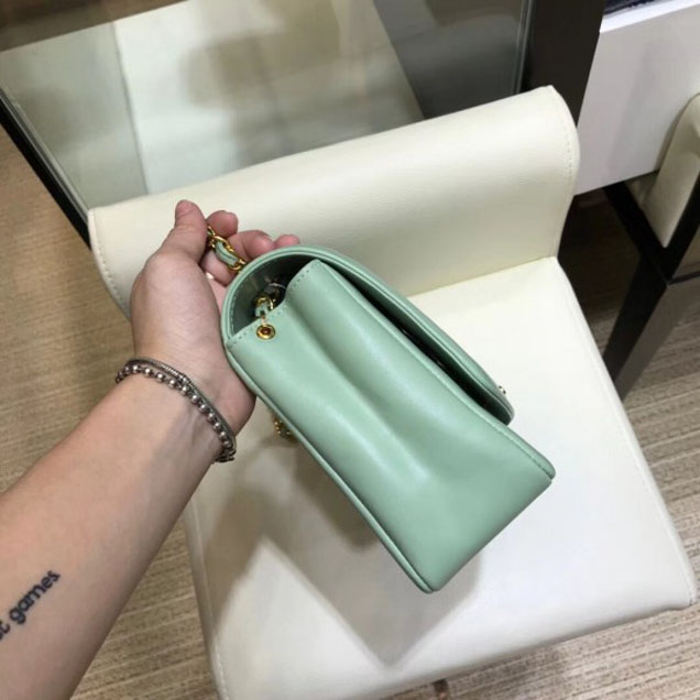 Chanel Lambskin Vintage Flap Bag A87062 Light Green 2018