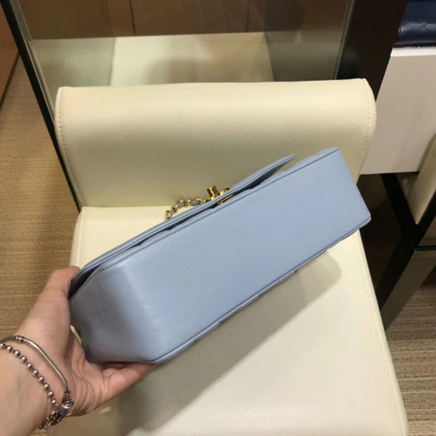 Chanel Lambskin Vintage Flap Bag A87062 Pale Blue 2018