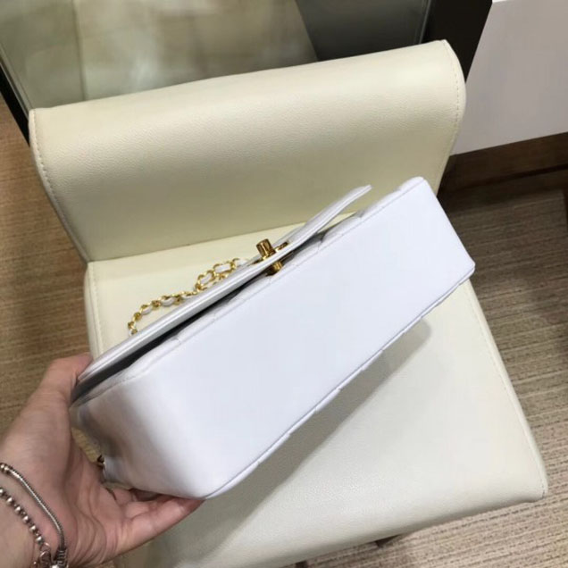Chanel Lambskin Vintage Flap Bag A87062 White 2018