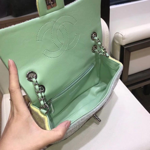 Chanel Sequins Flap Medium Bag A57413 Green 2018