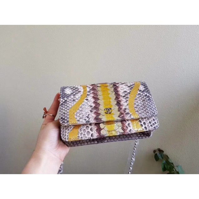 Chanel Python Wallet On Chain WOC Bag 01 2018