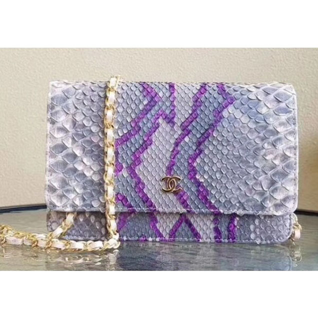Chanel Python Wallet On Chain WOC Bag 02 2018
