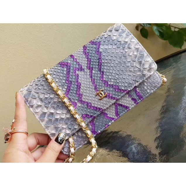 Chanel Python Wallet On Chain WOC Bag 02 2018