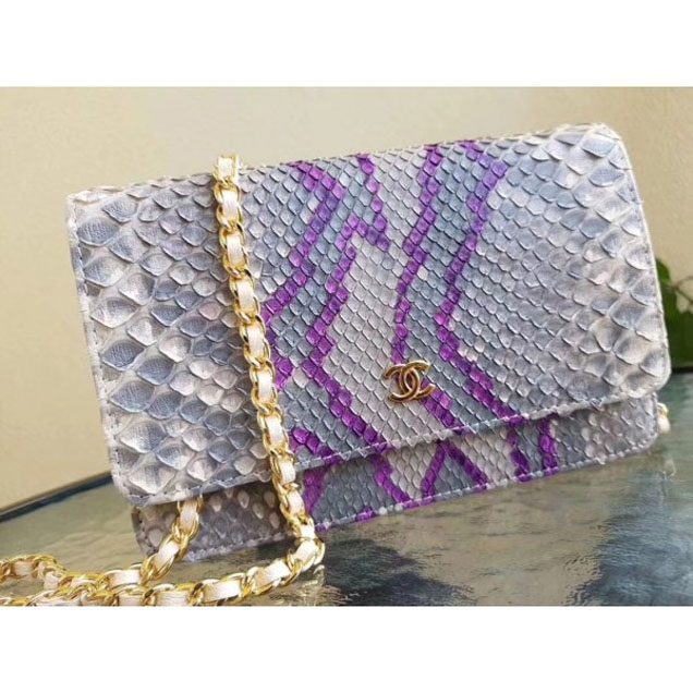 Chanel Python Wallet On Chain WOC Bag 02 2018