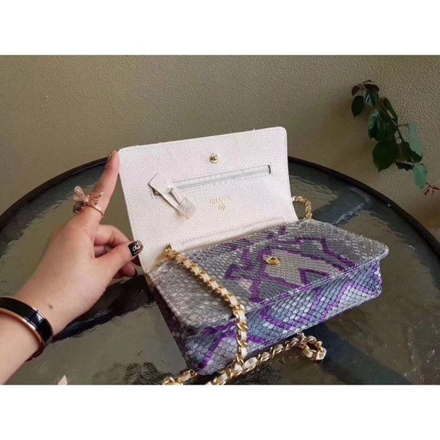 Chanel Python Wallet On Chain WOC Bag 02 2018