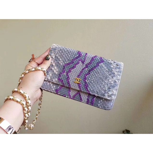 Chanel Python Wallet On Chain WOC Bag 02 2018