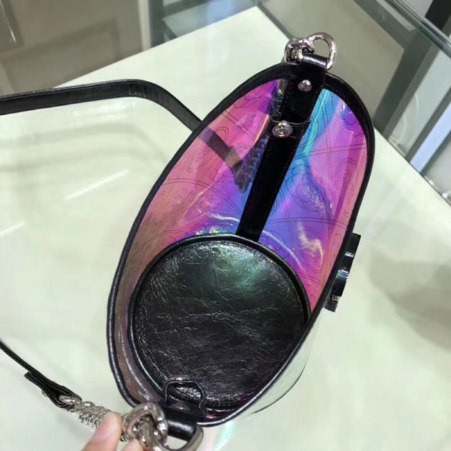 Chanel Printed PVC Coco Bucket Small Bag A57636 Multicolor 2018