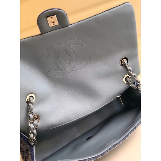 Chanel Sequins Flap Bag A57413 Blue 2018