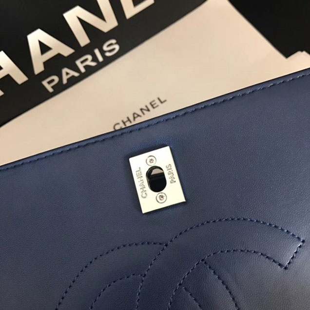Chanel Trendy CC Small Flap Top Handle Bag A92236 Royal Blue/Silver