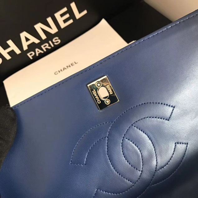 Chanel Trendy CC Small Flap Top Handle Bag A92236 Royal Blue/Gold