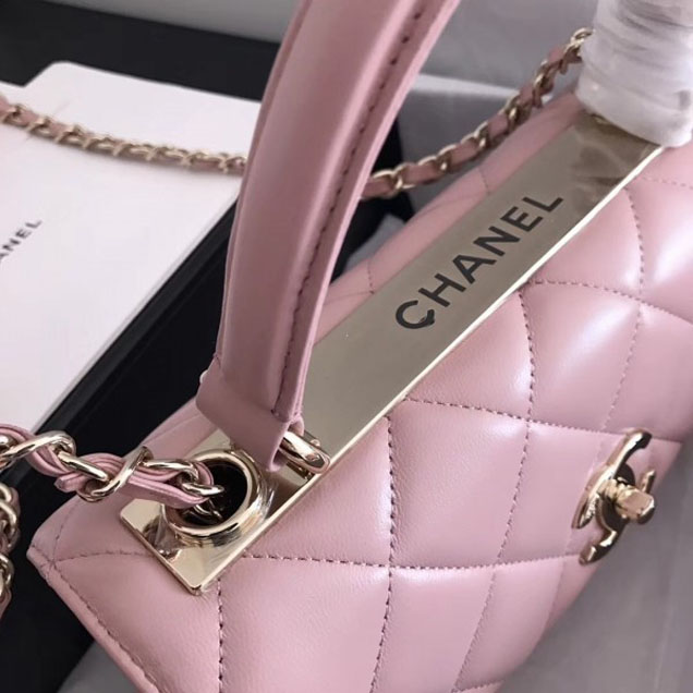Chanel Trendy CC Small Flap Top Handle Bag A92236 Light Pink/Gold