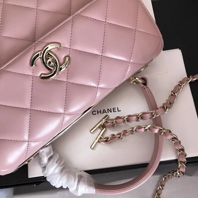 Chanel Trendy CC Small Flap Top Handle Bag A92236 Light Pink/Gold
