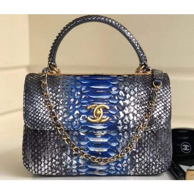 Chanel Python Trendy CC Small Flap Top Handle Bag A92236/A92723 01 2018