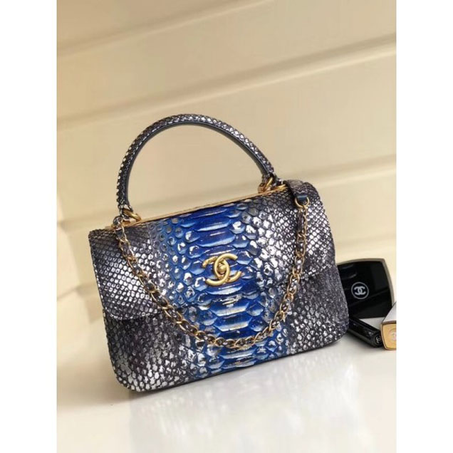 Chanel Python Trendy CC Small Flap Top Handle Bag A92236/A92723 01 2018