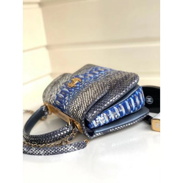 Chanel Python Trendy CC Small Flap Top Handle Bag A92236/A92723 01 2018
