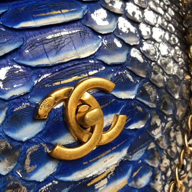Chanel Python Trendy CC Small Flap Top Handle Bag A92236/A92723 01 2018