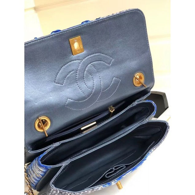 Chanel Python Trendy CC Small Flap Top Handle Bag A92236/A92723 01 2018