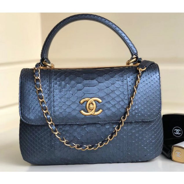 Chanel Python Trendy CC Small Flap Top Handle Bag A92236/A92723 03 2018