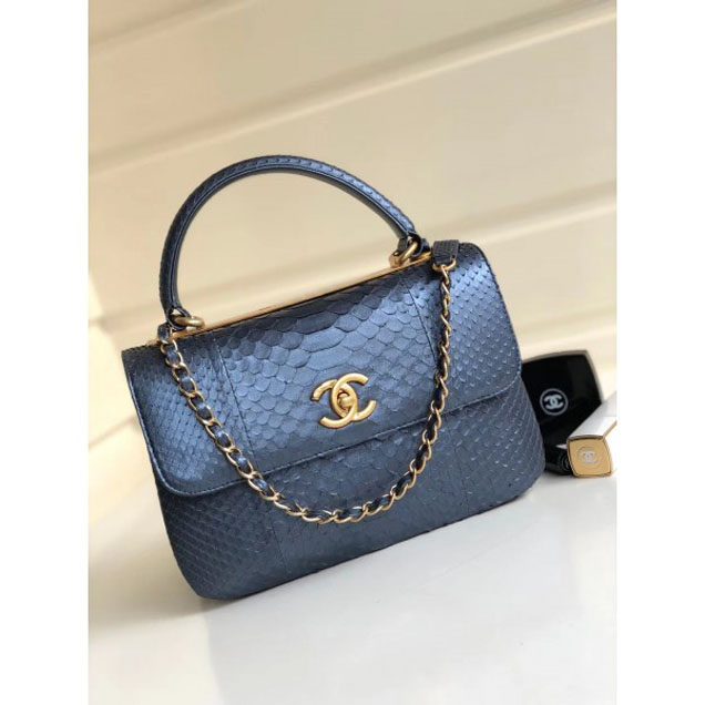 Chanel Python Trendy CC Small Flap Top Handle Bag A92236/A92723 03 2018