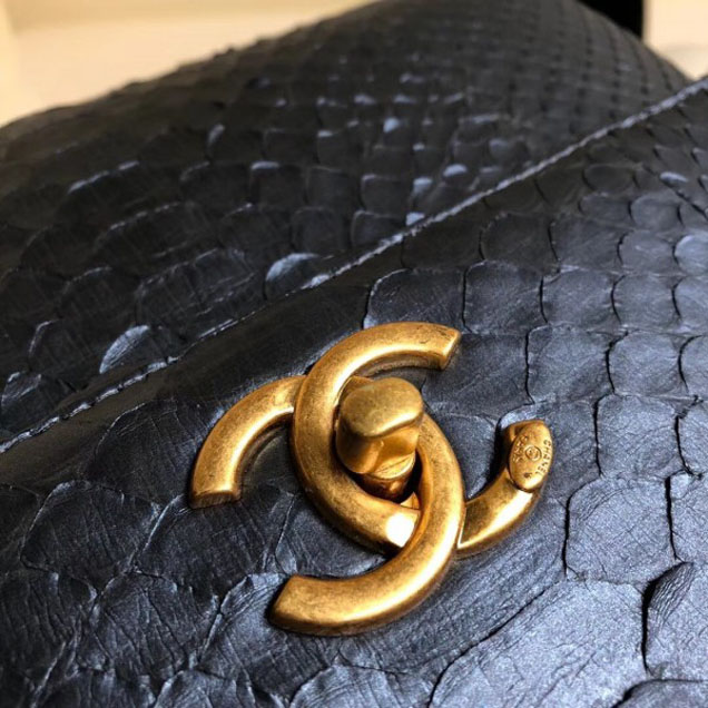Chanel Python Trendy CC Small Flap Top Handle Bag A92236/A92723 03 2018