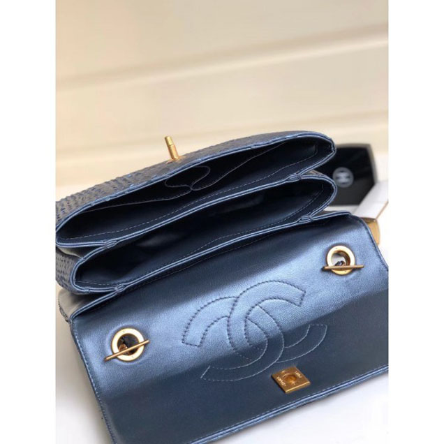 Chanel Python Trendy CC Small Flap Top Handle Bag A92236/A92723 03 2018