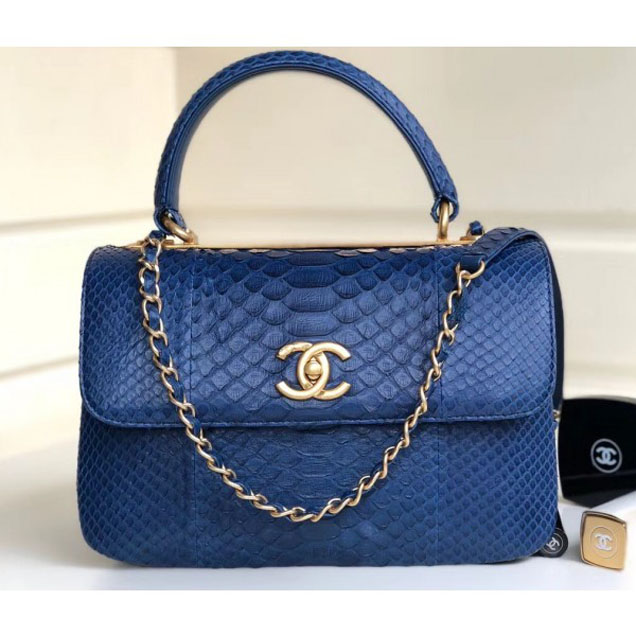Chanel Python Trendy CC Small Flap Top Handle Bag A92236/A92723 04 2018