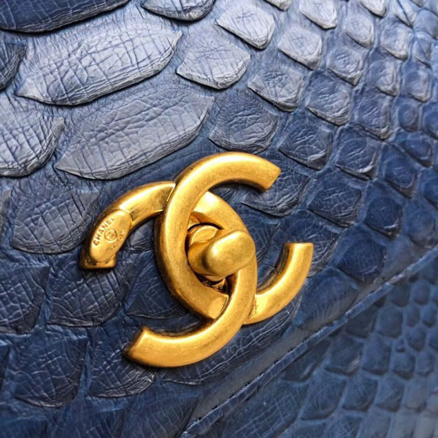 Chanel Python Trendy CC Small Flap Top Handle Bag A92236/A92723 04 2018
