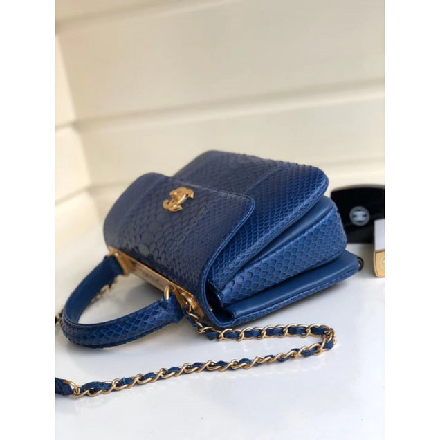 Chanel Python Trendy CC Small Flap Top Handle Bag A92236/A92723 04 2018