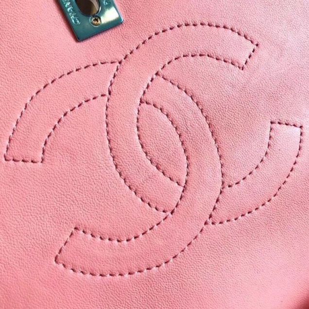 Chanel Chevron Trendy CC Small Flap Top Handle Bag A92236 Pink 2018