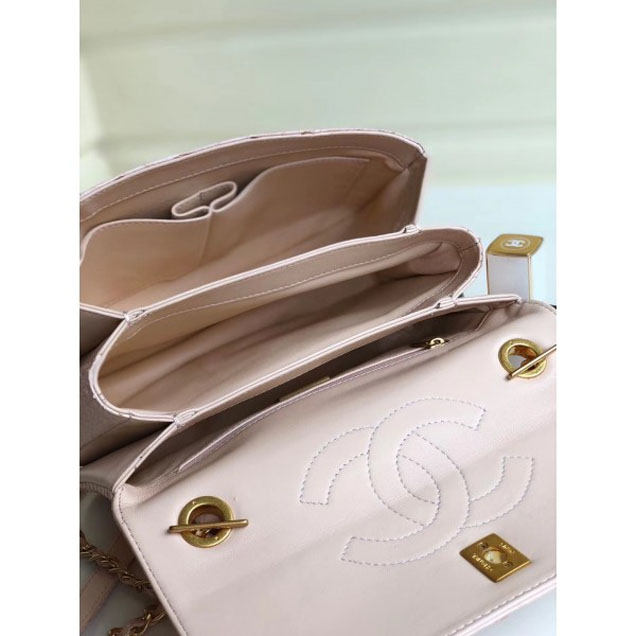 Chanel Python Trendy CC Small Flap Top Handle Bag A92236/A92723 Light Pink 2018