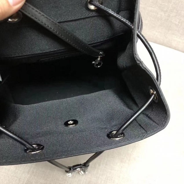 Chanel Grained Crumpled Calfskin Backpack Bag A57083 Black 2018