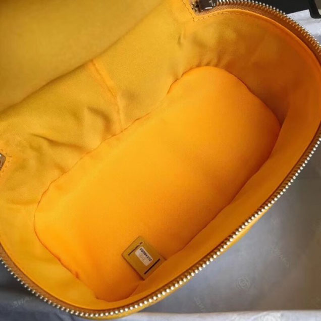 Chanel Crumpled Calfskin/PVC Aquarium Backpack Bag A57826 Yellow 2018